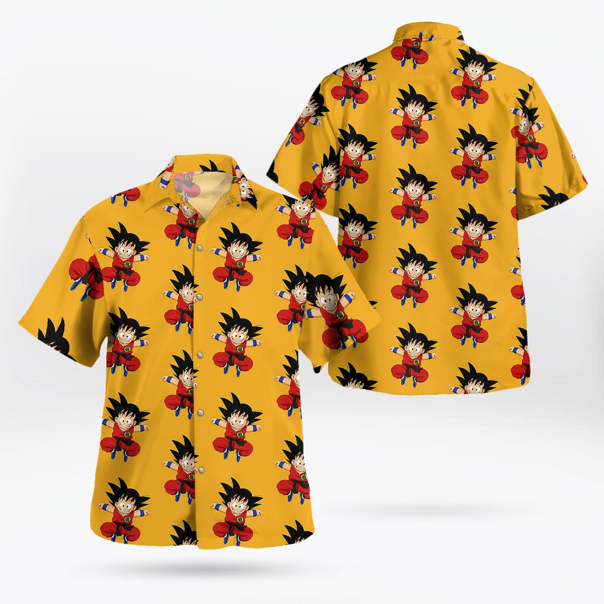 Kid Goku Pattern Hawaiian Shirt