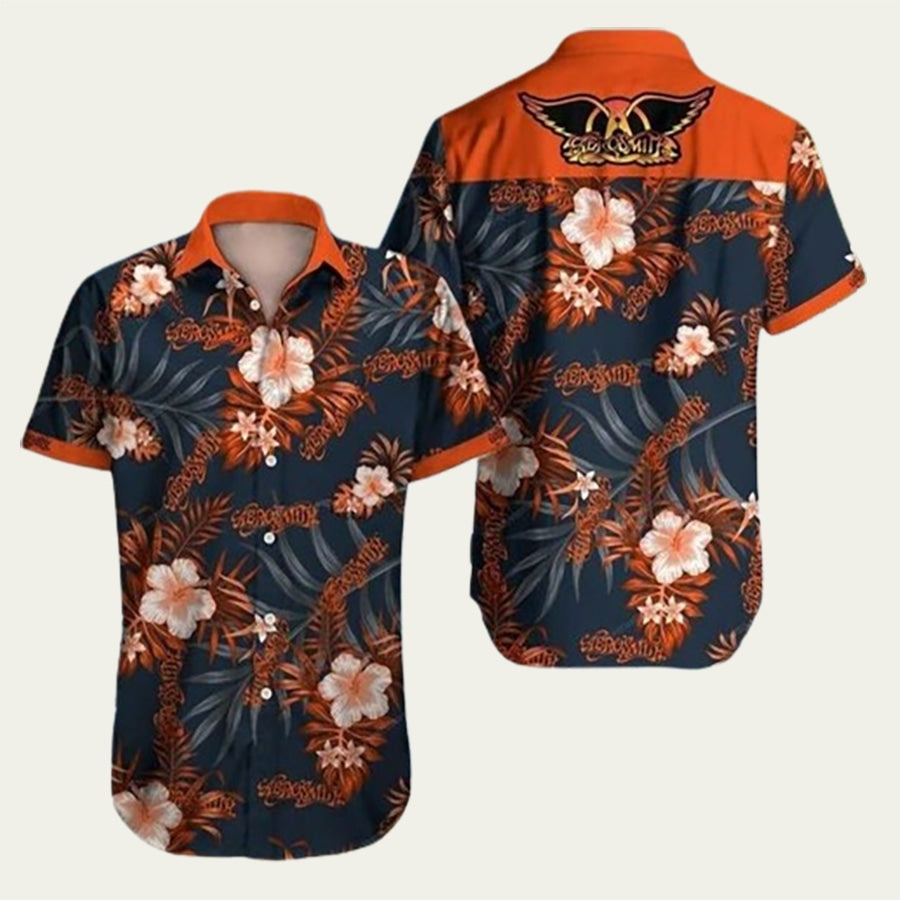Aerosmith Summer Tropical Hawaiian Shirt