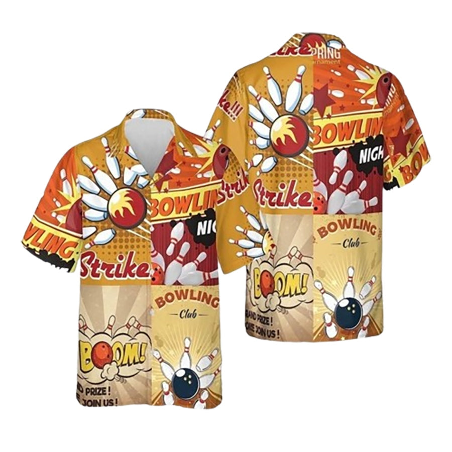 Bowling Club Strike Bowling Hawaiian Shirt