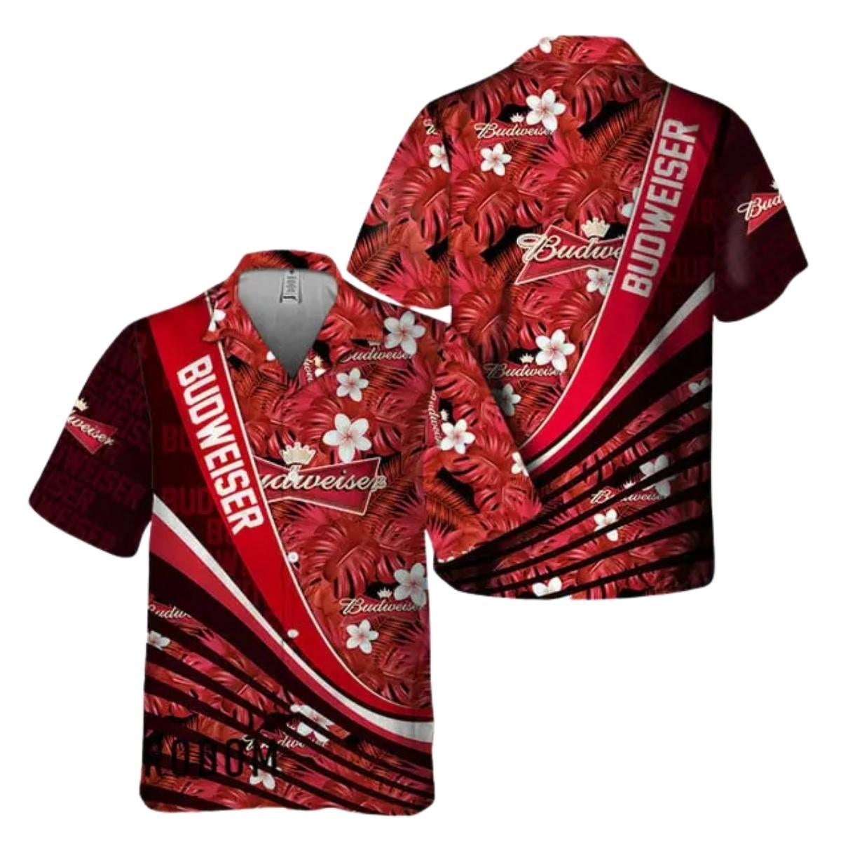 Budweiser Beer In My Heart Hawaiian Shirt