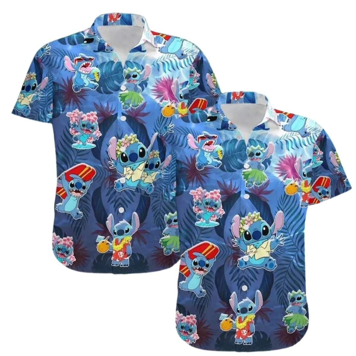 Tropical Beach Lilo Stitch Hawaiian Shirt