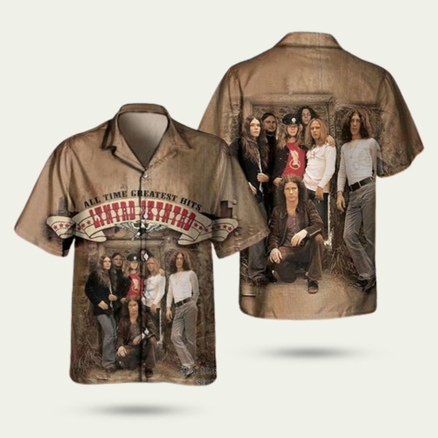 Lynyrd Skynyrd Band Greatest Hits Hawaiian Shirt