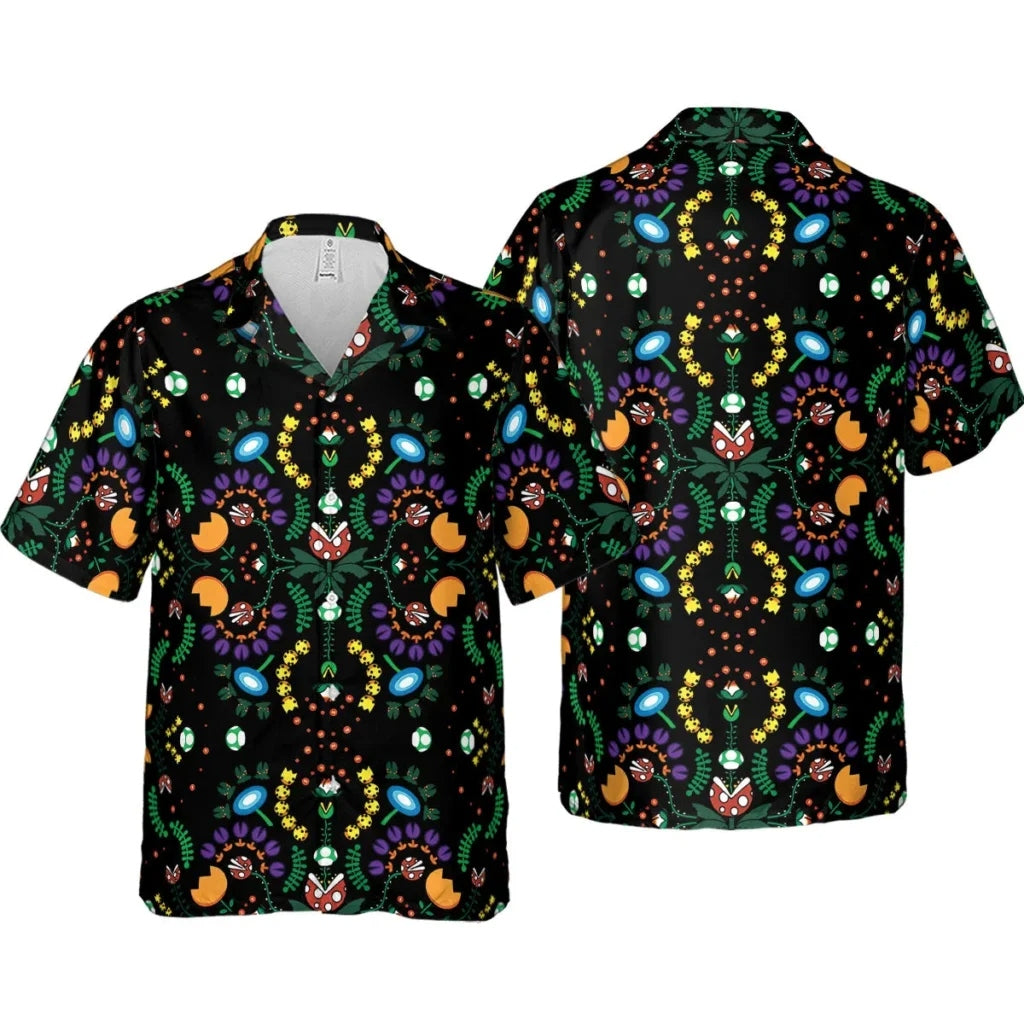 Mario Bros Piranha Plant Hawaiian Shirt