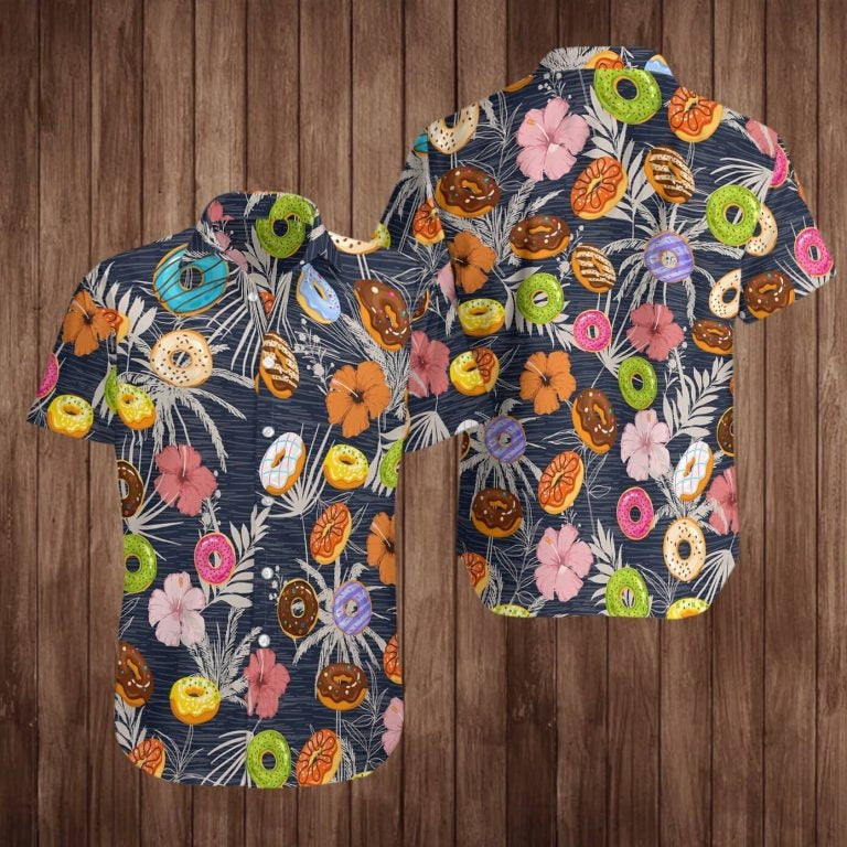 Colorful Donuts Hawaiian Shirt