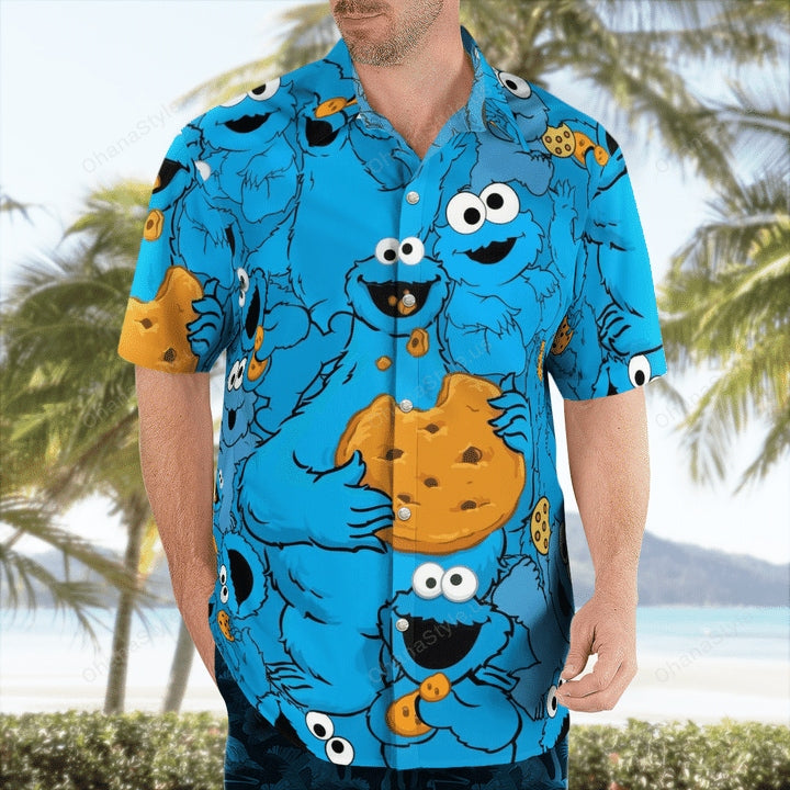 Cookie Monster Hawaiian Shirt