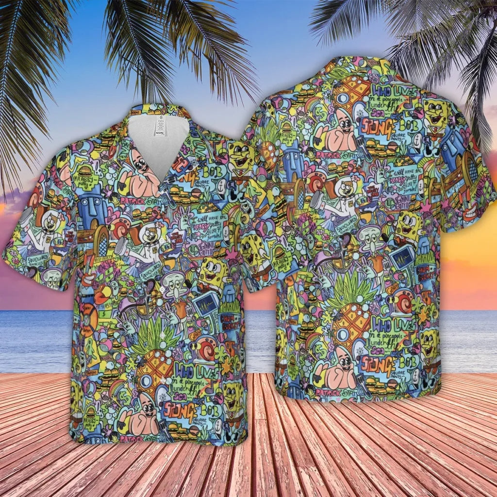 Under The Sea Spongebob Hawaiian Shirt