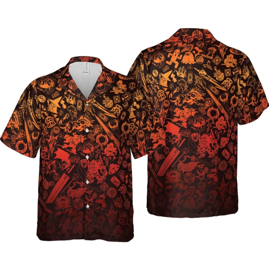 Red Moggle Final Fantasy Hawaiian Shirt