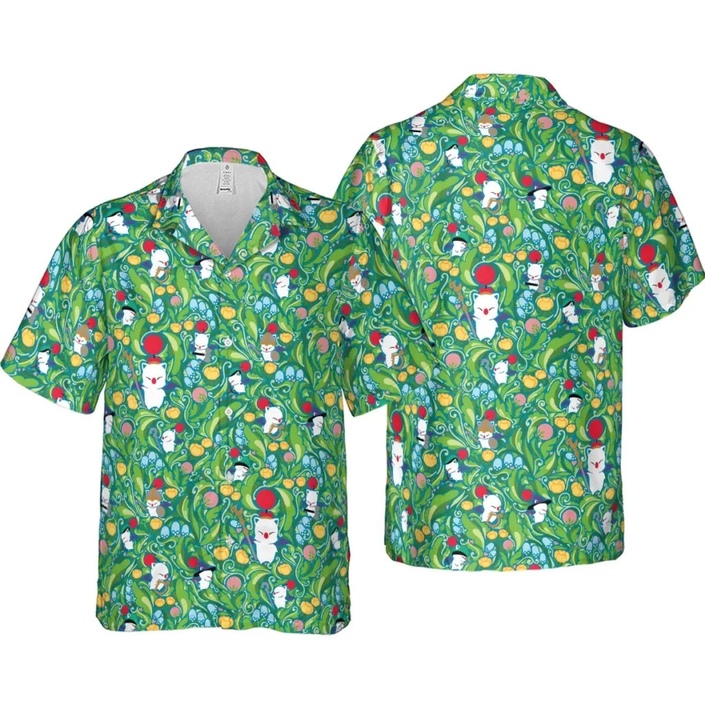 Moogle Final Fantasy Hawaiian Shirt