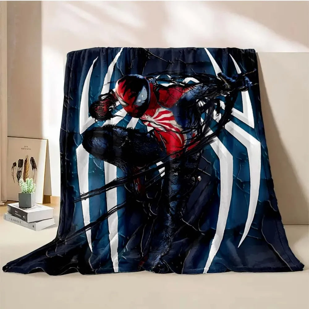 Spiderman Vs Venom Throw Blanket