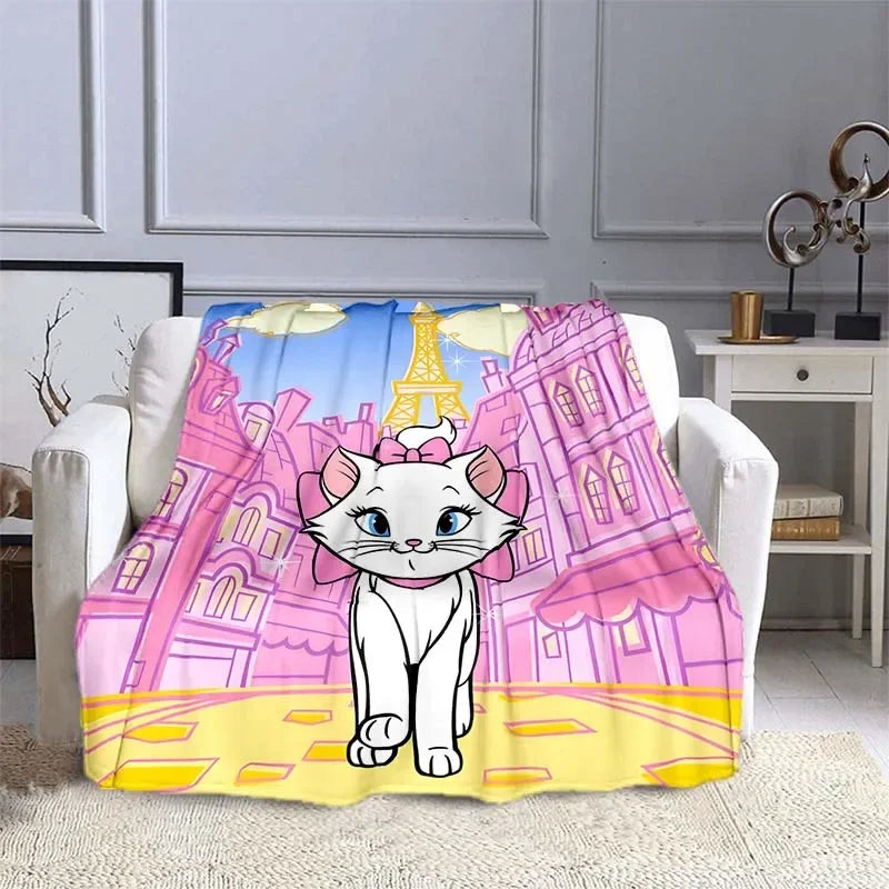 Marie Cat Throw Blanket