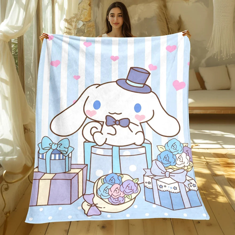 Blue Sanrio Cinnamoroll Blanket