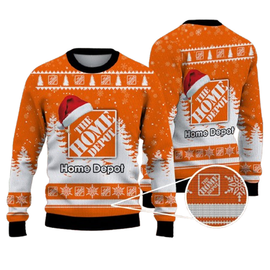 Santa Claus Home Depot Ugly Christmas Sweater