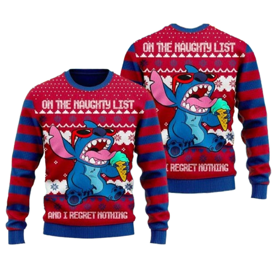 Stitch Ice Cream Ugly Christmas Sweater