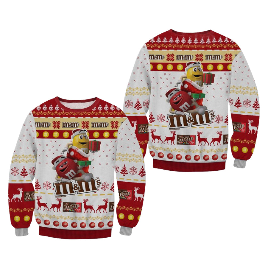 M&M Chocolate Ugly Christmas Sweater