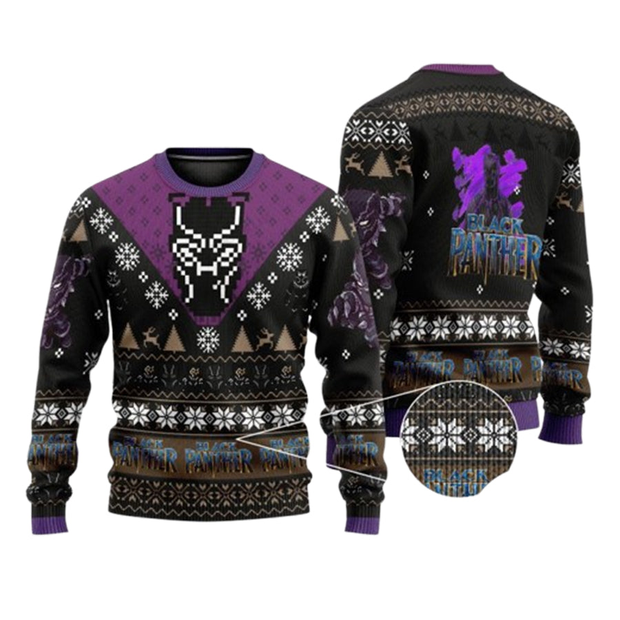 Black Panther Ugly Christmas Sweater