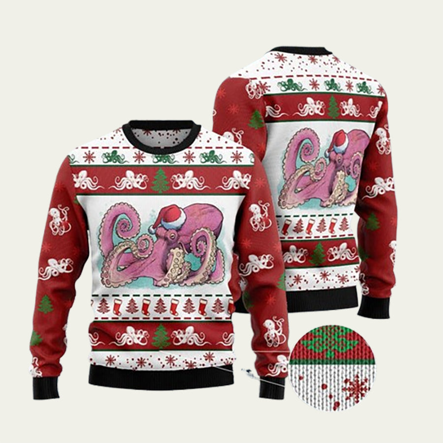 Octopus Ugly Christmas Sweater