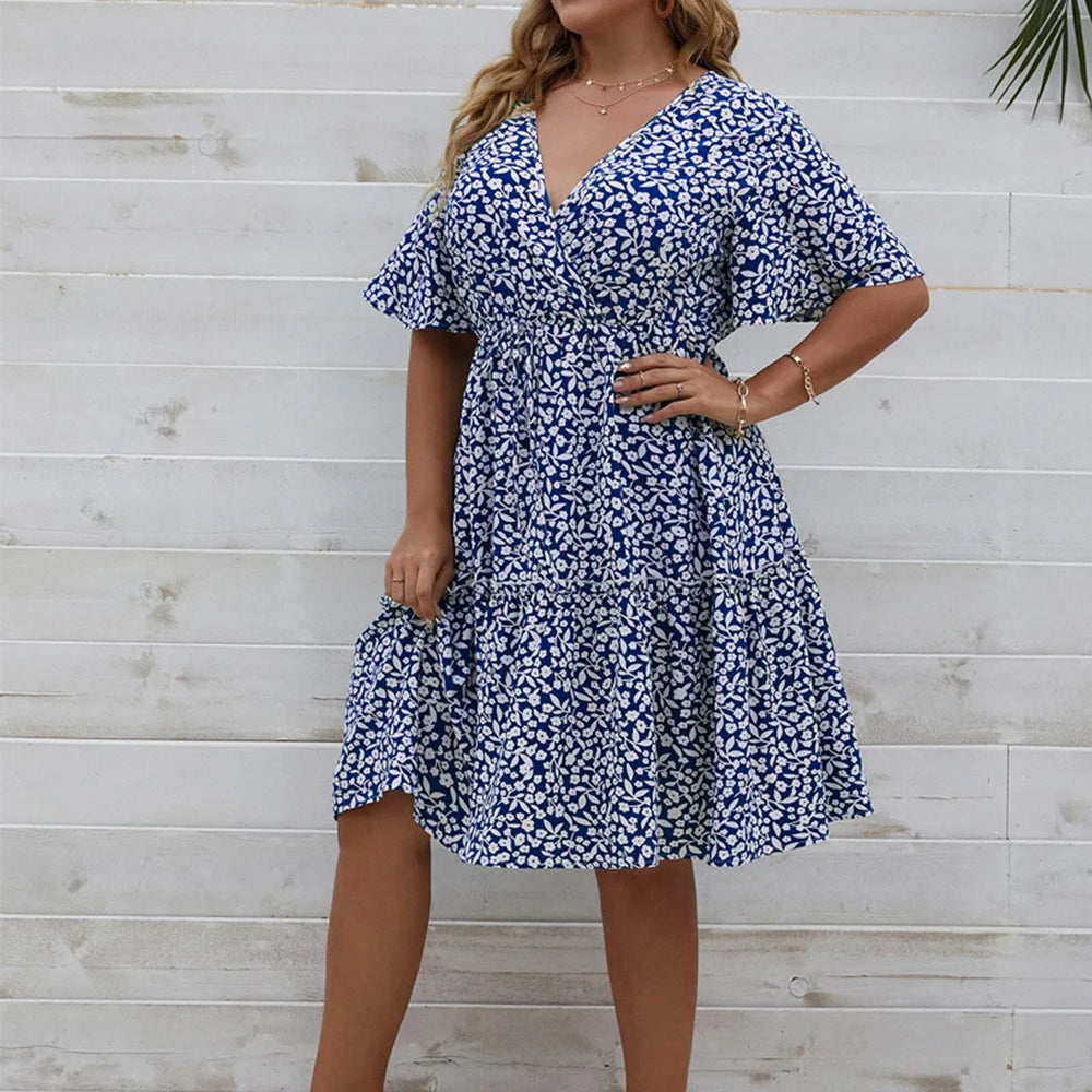 Summer Casual Plus Size Midi Dresses