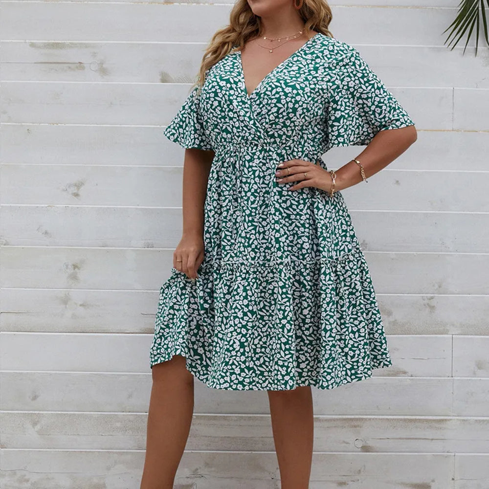 Summer Casual Plus Size Midi Dresses