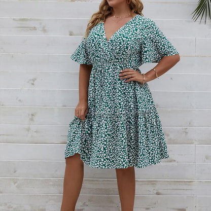 Summer Casual Plus Size Midi Dresses