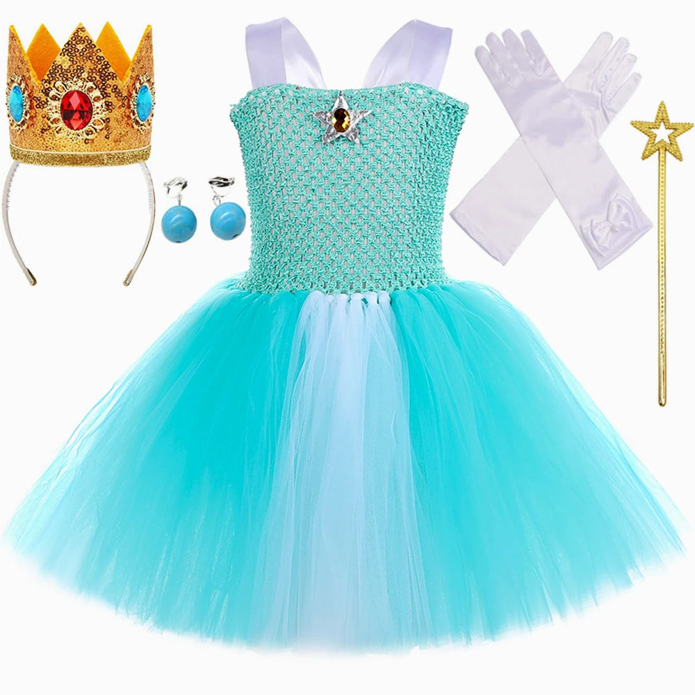 Mint Green Princess Rosalina Costume Tutu Dress for Kid