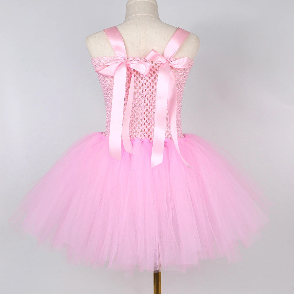 Pink Easter Bunny Costume Tutu Dress for Kid