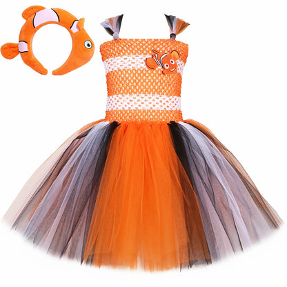 Clownfish Nemo Tutu Dress for Baby Kid Girl