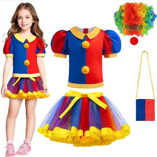 Circus Clown Dress Halloween Cosplay