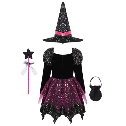 Witch Kid Dress with Full Accessories