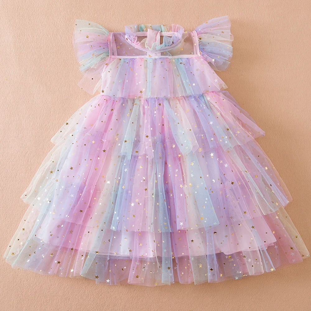 Sequin Rainbow Princess Dress for Kids