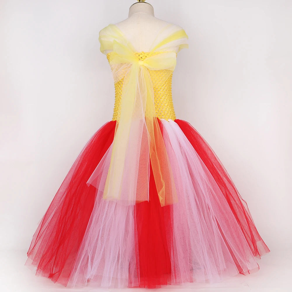 Circus Popcorn Girl Tutu Dress for Kid