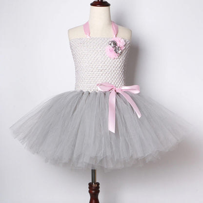 Grey Mouse Costumes Girls Tutu Dress