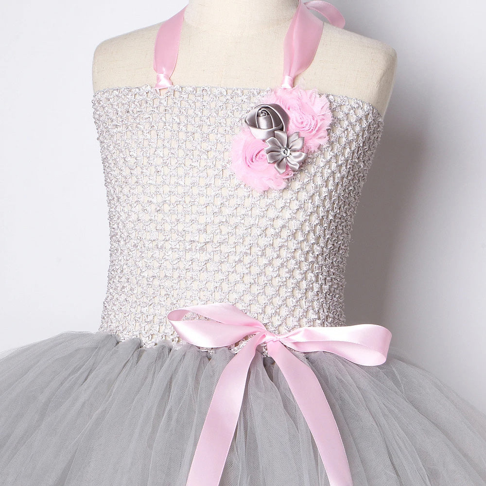 Grey Mouse Costumes Girls Tutu Dress