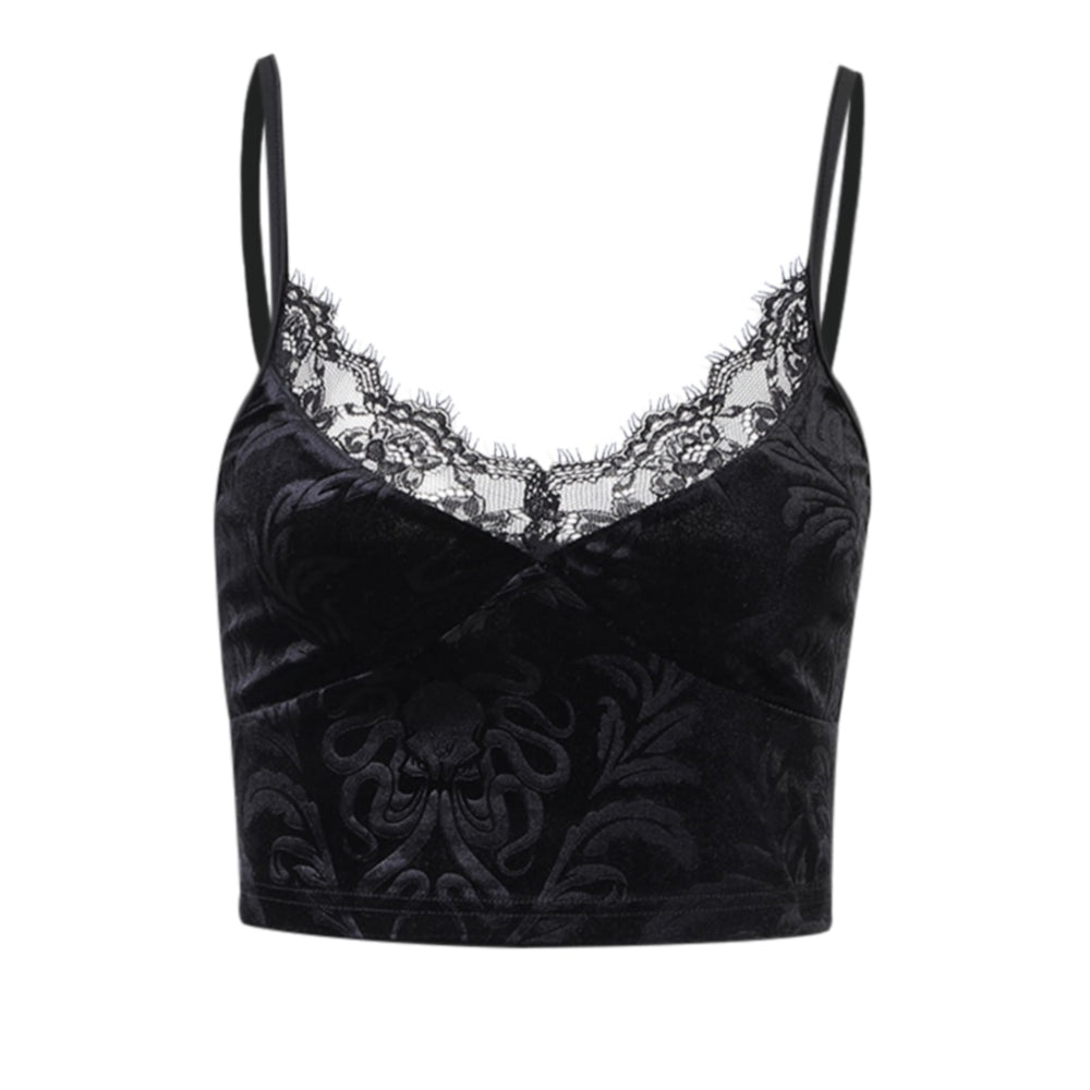 Halloween Gothic Crop Top 90Y-105