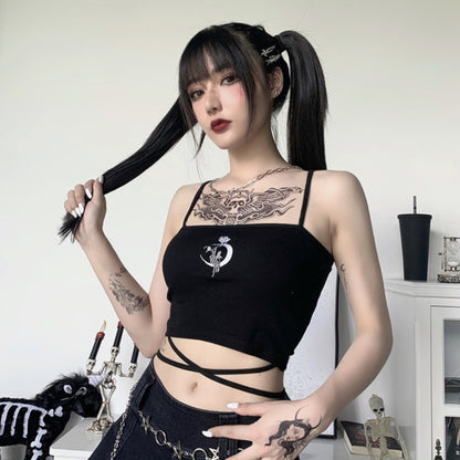 Halloween Gothic Crop Top 90Y-108