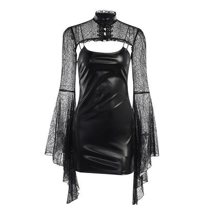 Halloween Gothic Mini Dress 90Y-125