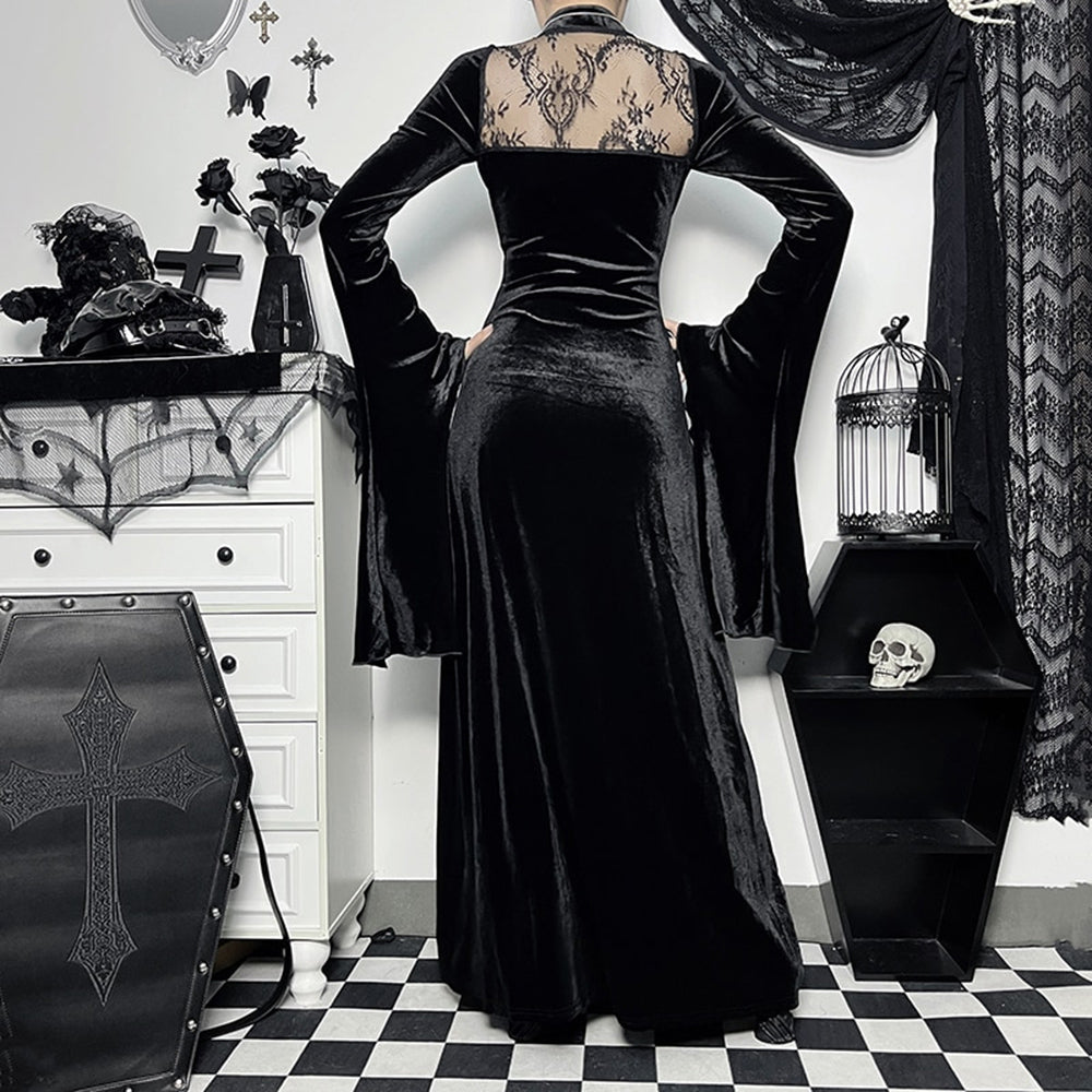 Halloween Gothic Long Sleeve Dress 90Y-127