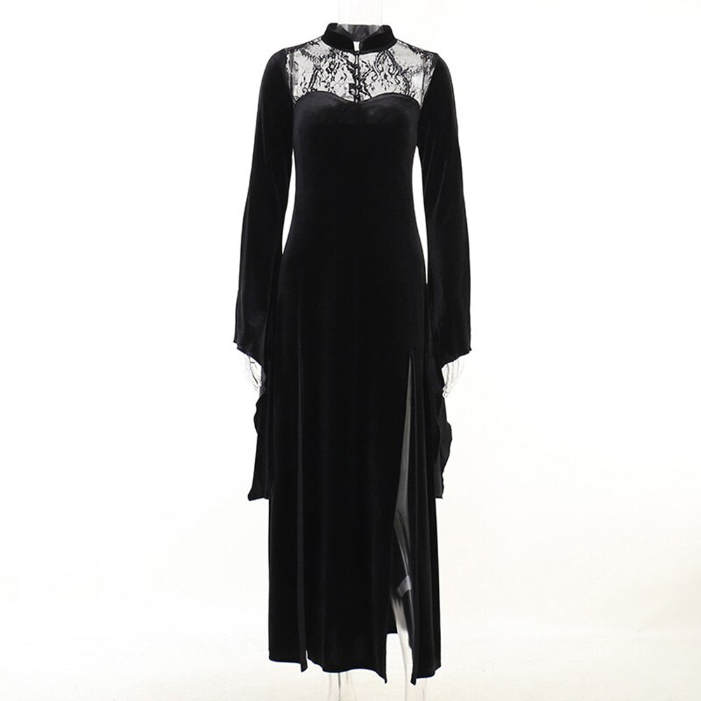 Halloween Gothic Long Sleeve Dress 90Y-127