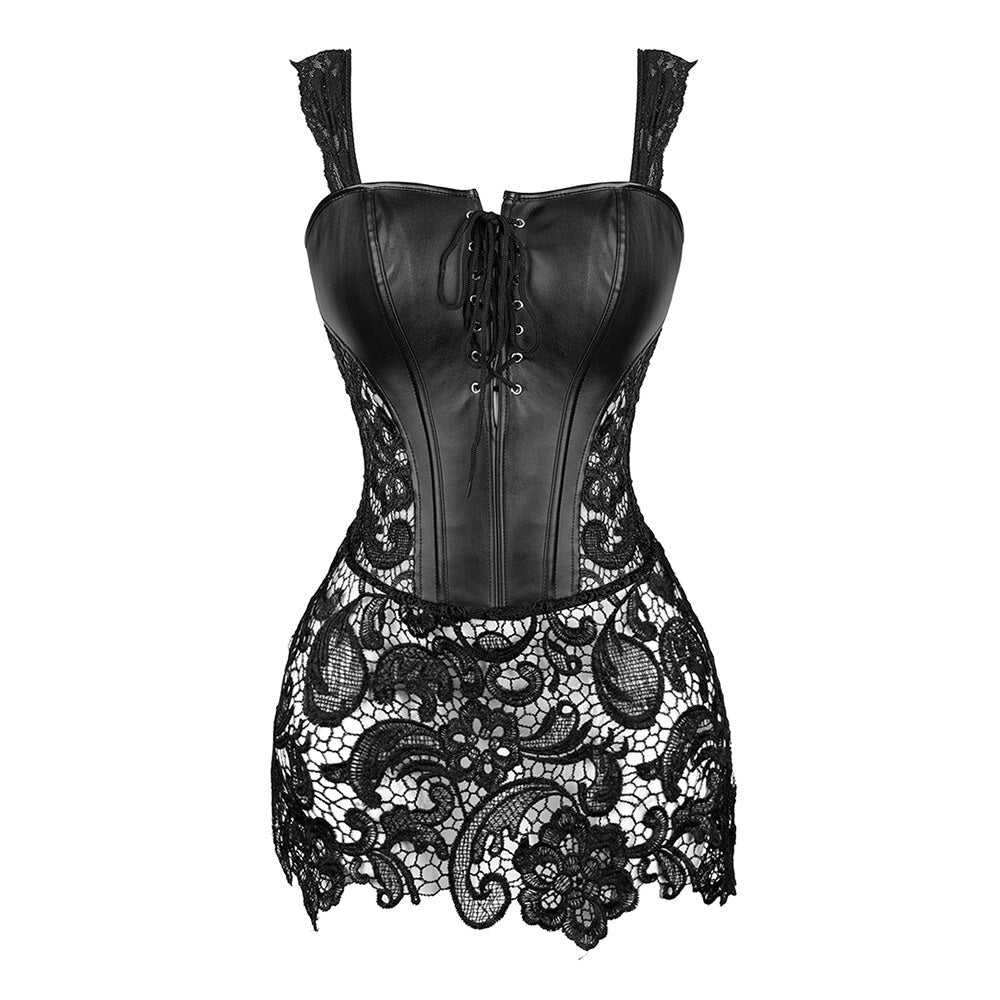 Halloween Gothic Black Corset Dress 90Y-129