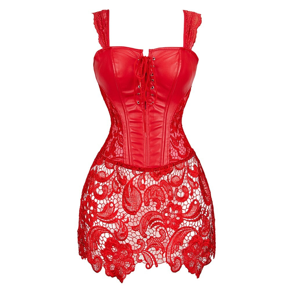 Halloween Gothic Red Corset Dress 90Y-130