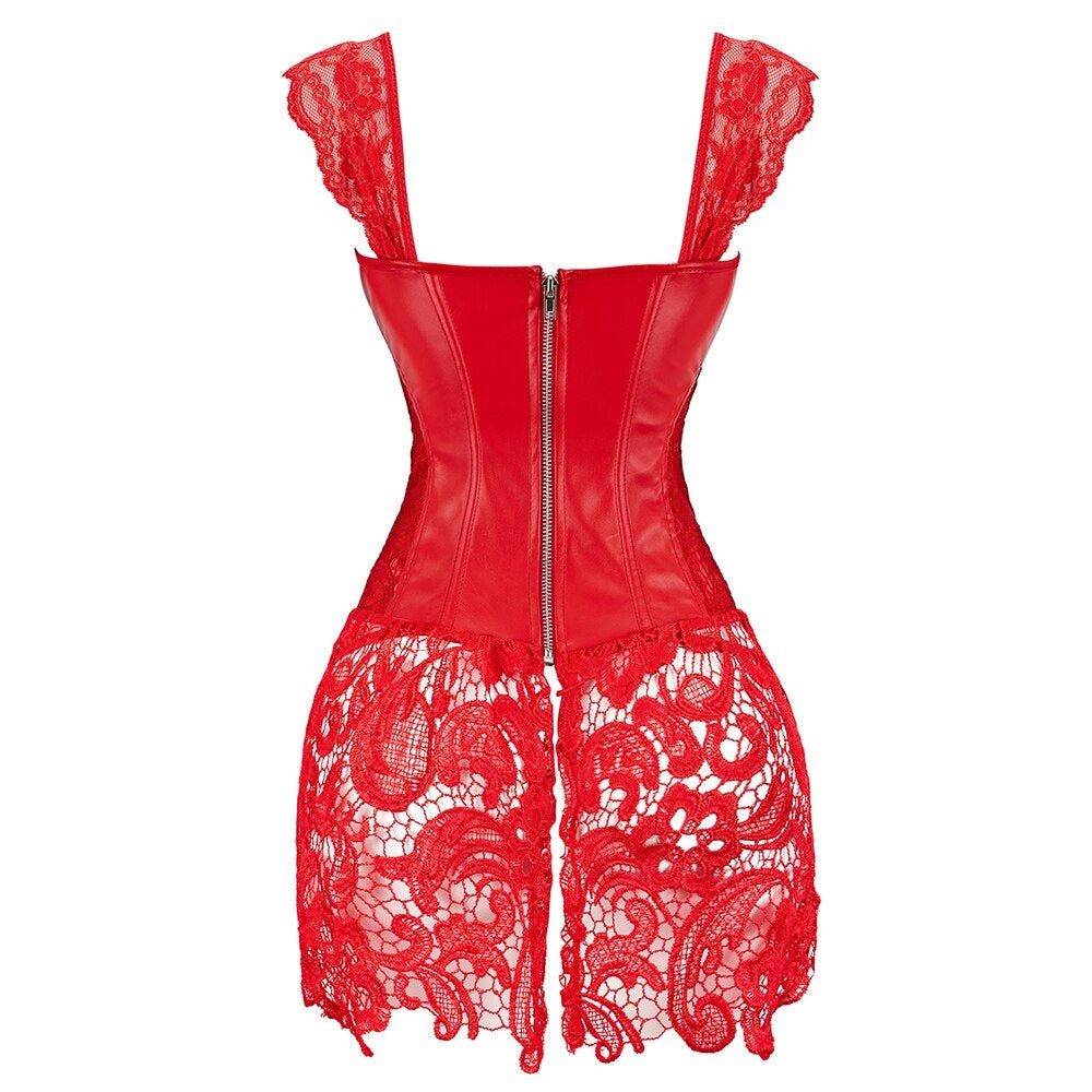 Halloween Gothic Red Corset Dress 90Y-130