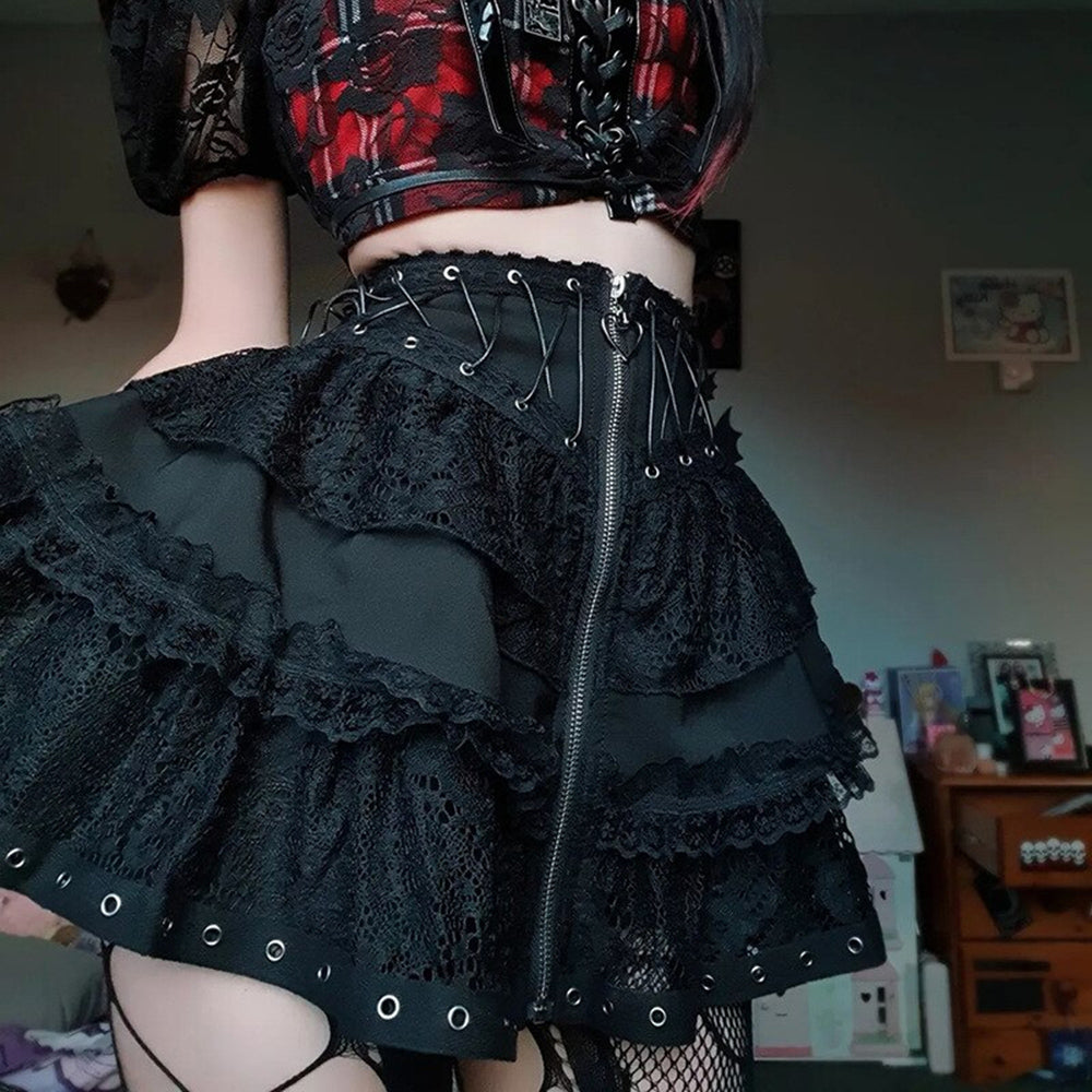 Halloween Gothic Mini Skirt 90Y-132