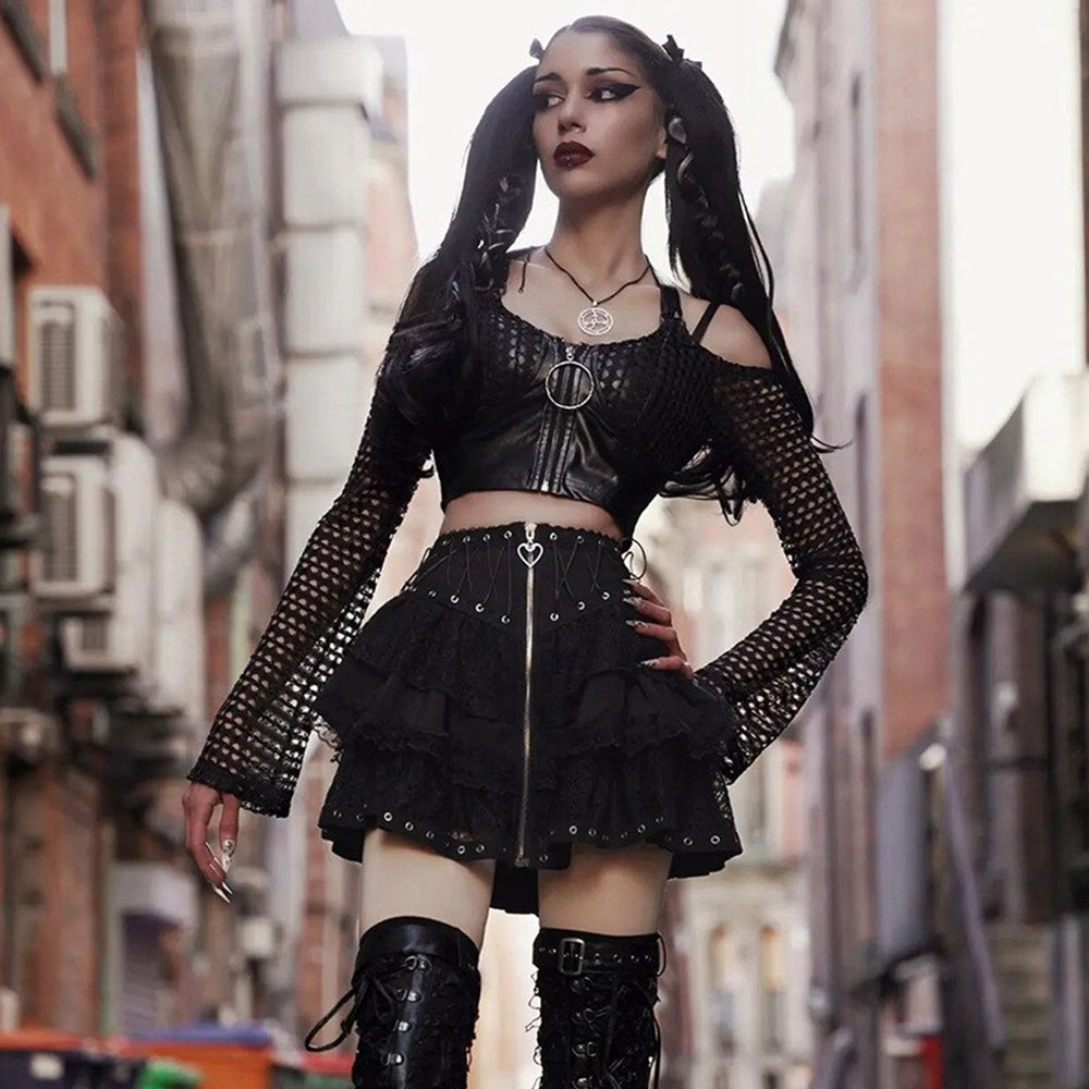 Halloween Gothic Mini Skirt 90Y-132