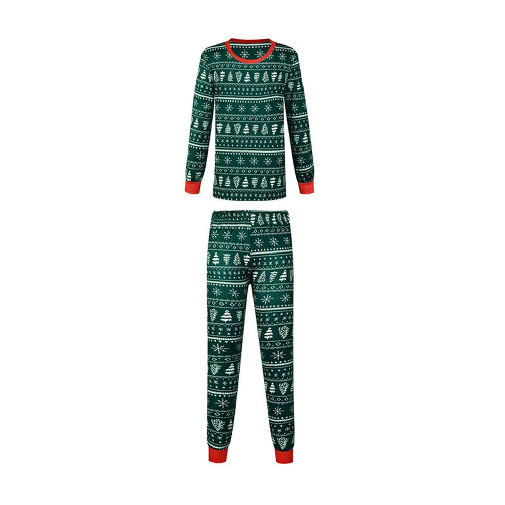 Green Christmas Tree Matching Pajamas for Couple 90Y-152