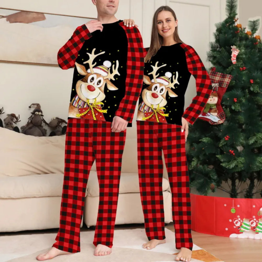 Reindeer His & Her Xmas Pajamas for Couple 90Y-154