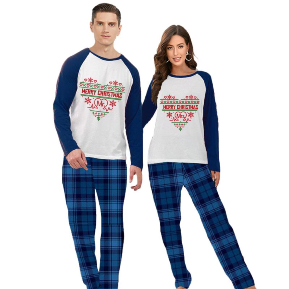 Love Merry Christmas Mr & Mrs Couple Pajamas 90Y-161