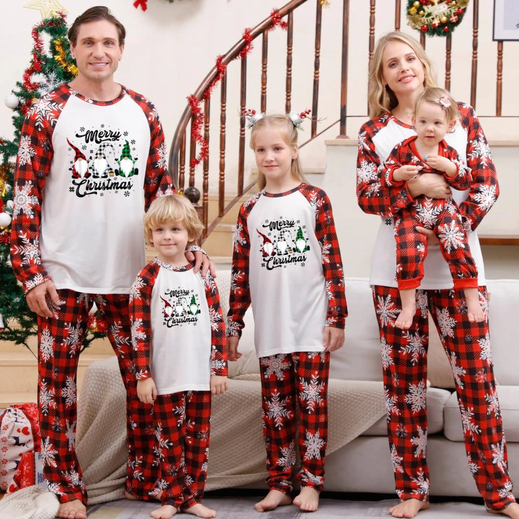 Gnome Xmas Family Pajamas Set 90Y-178