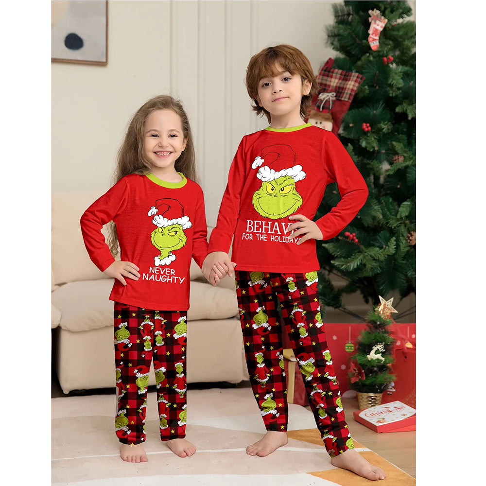 Xmas Holiday Grinch Family Pajamas 90Y-186