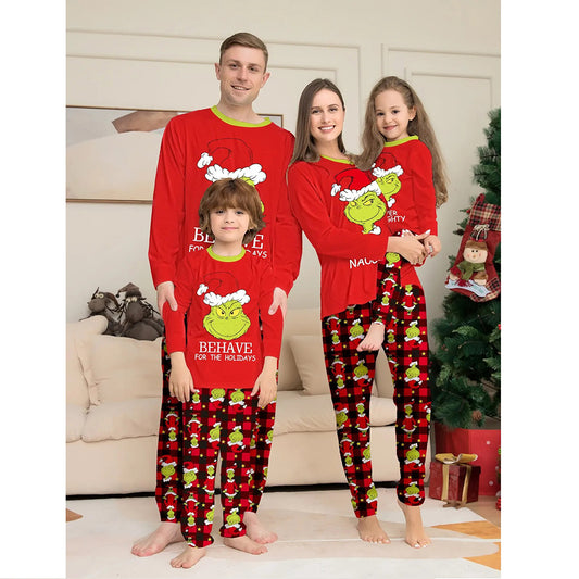 Xmas Holiday Grinch Family Pajamas 90Y-186