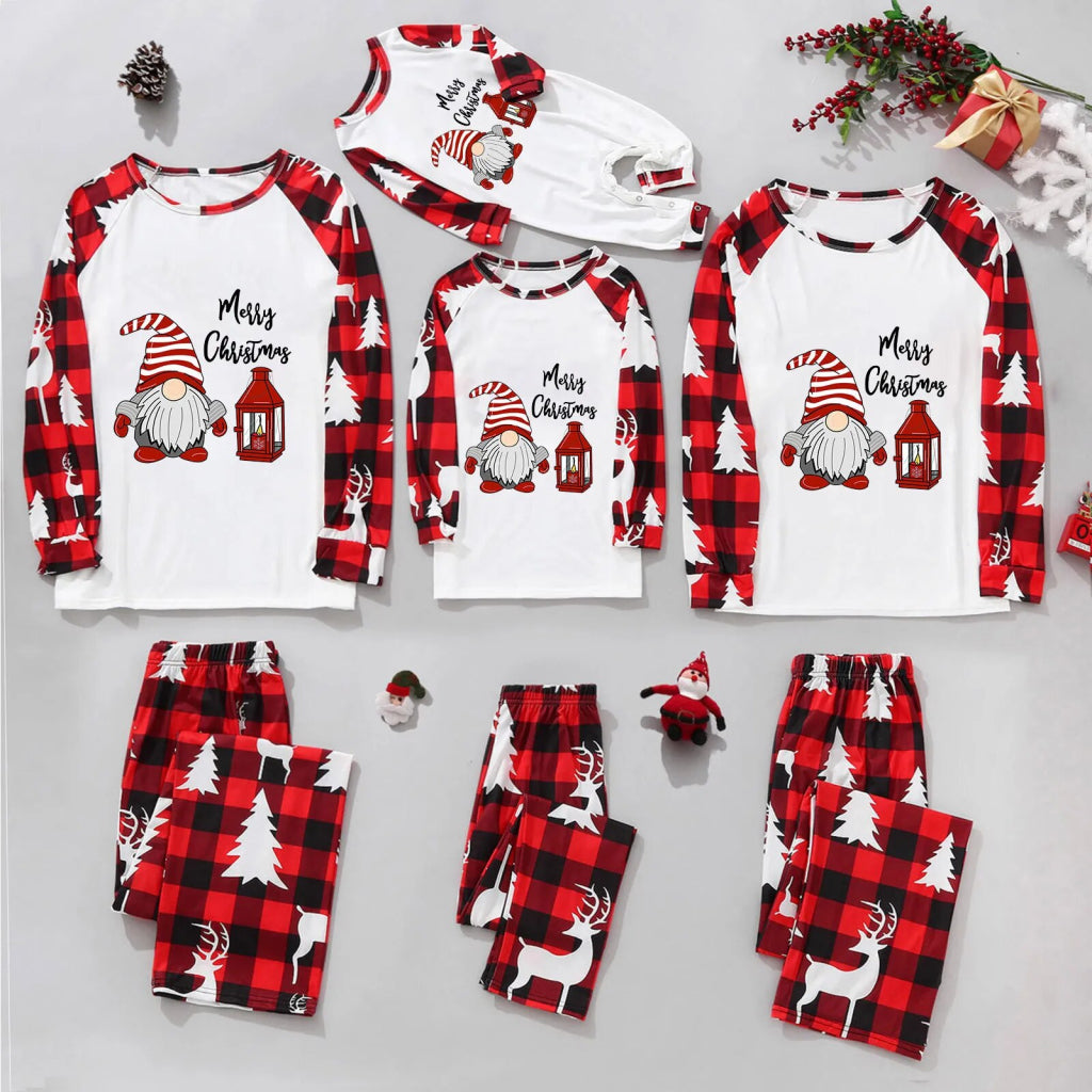 Gnome Merry Christmas Family Pajamas 90Y-187