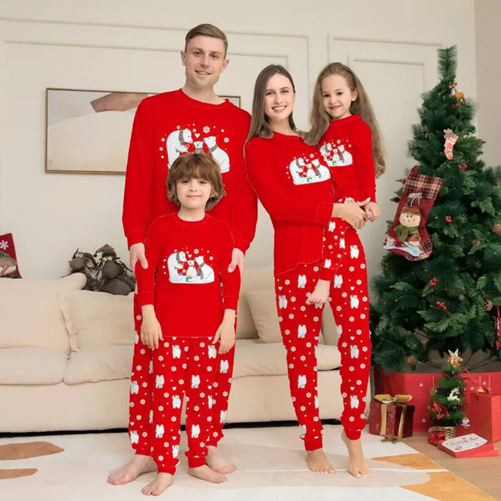 Polar Bear Christmas Family Pyjamas 90Y-193